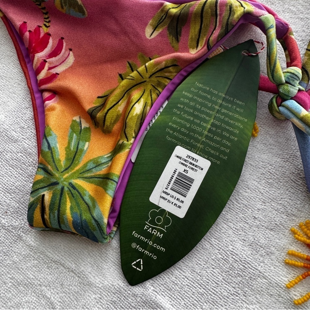✨Bundle ✨L*Space farm Rio Mint Green Bikini Bottom XS 3 pieces nwt - Picture 8 of 11